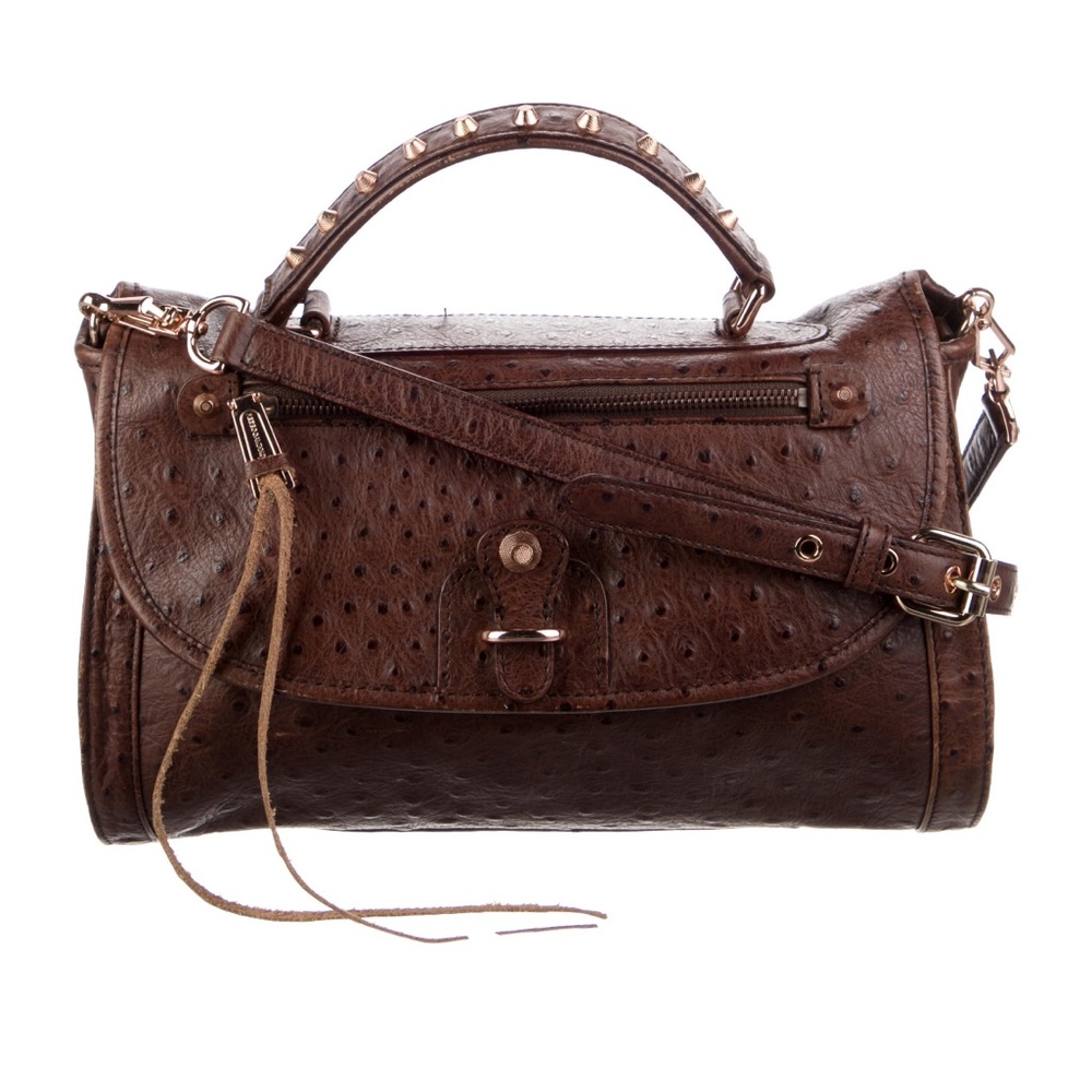 REBECCA MINKOFF embossed leather shoulder bag